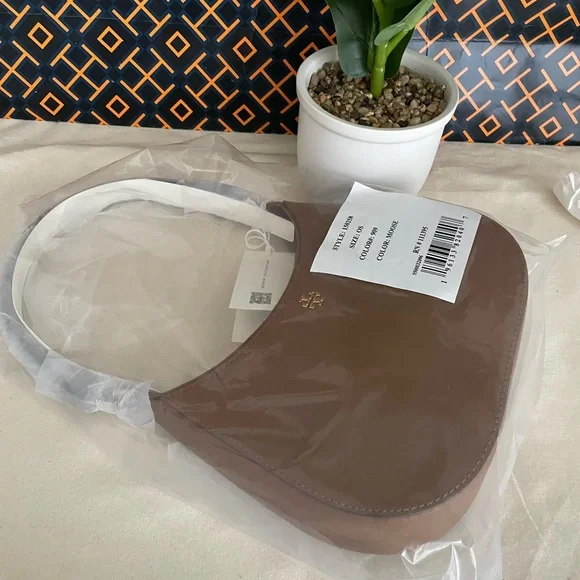 NWT , tory burch Emerson brown shoulder bag moose 150258 - Picture 10 of 14